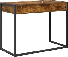 vidaXL Γραφείο Καπνιστό Δρύς 100 x 50 x 75 cm Επεξεργασμένο ξύλο