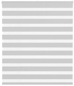 vidaXL Ζέβρα τυφλή Ανοιχτό Γκρι Πλάτος υφάσματος 125,9 εκ. Πολυεστέρας