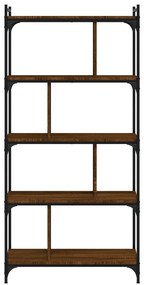 vidaXL Βιβλιοθήκη 5 Επιπέδων Καφέ Δρυς 76 x 32 x 158 εκ. Επεξ. Ξύλο