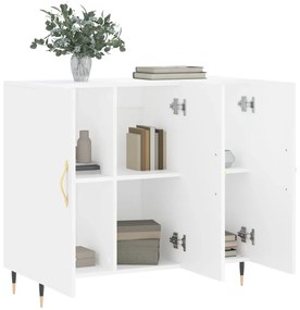 vidaXL Μπουφές Λευκός 90 x 34 x 80 εκ. από Επεξεργασμένο Ξύλο