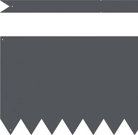 vidaXL Περίγραμμα γκαζόν 30 pcs 100 x 0,05 x 30 εκ Ανθρακί