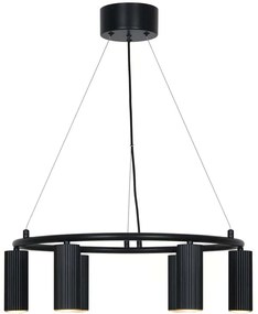 Φωτιστικό Οροφής Vico 2512323003 Φ53,4x17cm 6xGU10 5W Black Nordlux
