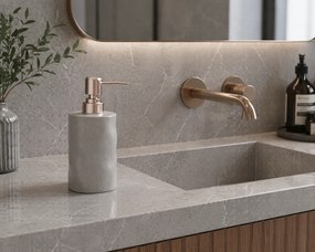 Δοχείο Κρεμοσάπουνου Stoneware 300ml 9x7.3x17.5cm Cool Grey 5U MRShome
