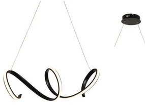 Φωτιστικό Οροφής Led HM91LEDP64BK 40W 3000K 2400lm 64X22ΧΗ120 Black Aca Decor Aluminium
