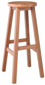 ΟΞΥΑ Σκαμπό BAR Τετράγωνο- Λούστρο Φυσικό 35x35x77cm (ΚάθισμαΦ30cm)