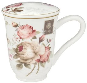 Κούπα 300ml Με Καπάκι Oriana Ferelli Romantic Touch 8779
