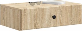 vidaXL Τραπεζάκι Τοίχου Sonoma Δρυς 59 x 34,5 x 17 εκ.