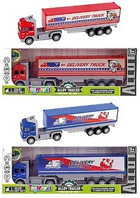 Νταλίκα Μεταλλική Τριβής Friction Delivery Truck Σε Κουτί 30x5x11εκ. Toy Markt 70-2251