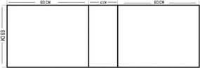 Stewehome Πτυσσόμενο τραπέζι κουζίνας Πεύκο KM-22 40x70x75 cm