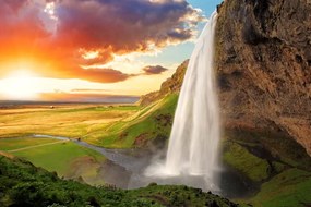 Εικόνα όμορφο καταρράκτη στην Ισλανδία - 90x60