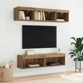 vidaXL Σετ επίπλου τηλεόρασης 2 pcs Artisan Oak Επεξεργασμένο ξύλο