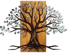 Διακοσμητικό Τοίχου Willow 899SKL2665 58x80cm Multi Wallity Metal,Wood