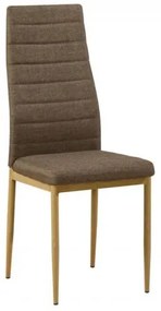 JETTA καρέκλα Μεταλλική Φυσικό/Ύφασμ.Καφέ 40x50x95 cm ΕΜ966F,146