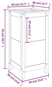 ΖΑΡΝΤΙΝΙΕΡΑ 40 X 40 X 78 ΕΚ. ΑΠΟ ΜΑΣΙΦ ΞΥΛΟ ΨΕΥΔΟΤΣΟΥΓΚΑΣ 825280