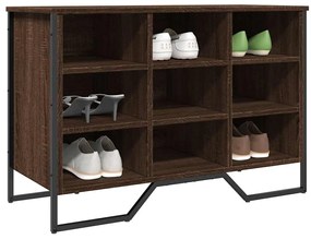 vidaXL Παπουτσοθήκη Καπνιστή Δρυς 90x38x61,5εκ. από Επεξεργασμένο Ξύλο