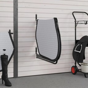 vidaXL Βάση Μαξιλαριού Σέλας με 3 Βραχίονες Μαύρη Σιδερένια