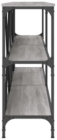 vidaXL Τραπέζι Κονσόλα Γκρι Sonoma 200x30x75 εκ. Επεξ. Ξύλο + Σίδηρος