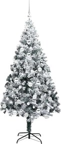 vidaXL Τεχνητό Χριστουγεννιάτικο Δέντρο με 300 LED Λευκό 180 cm