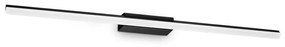 Φωτιστικό Τοίχου - Μπάνιου Riflesso 345147 3000K 2150lm 82x9x4cm Black Ideal Lux