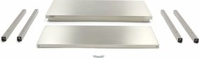 Stainless Steel Table - 140 x 70cm - Adjustable Height