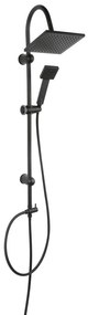 Ferro Squerto Black Κολόνα Σταθερού Ντους Μαύρη ABS plastic, PVC plastic, Ανοξείδωτο ατσάλι, Μπρούτζος