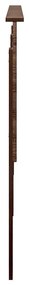 vidaXL Κεφαλάρι με κεφαλάρι Καφέ δρυς 200 cm Επεξεργασμένο ξύλο