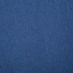 vidaXL Καναπές Τριθέσιος Μπλε Υφασμάτινος