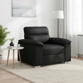 vidaXL Πολυθρόνα Μαύρη 100x81x84 εκ. από Συνθετικό Δέρμα