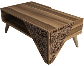 Τραπέζι Σαλονιού Beril 845HCT2802 105x40x58cm Walnut