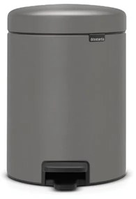 Brabantia 1001097 Μεταλλικό Καλαθάκι 5L, Mineral Concrete Grey