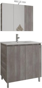 Bathroom Set GEMINI 75 Γκρί Ανοιχτό