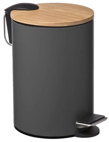 Κάδος Απορριμμάτων Μπάνιου (Φ17x24) F-V 3lt Trio Grey 174572A