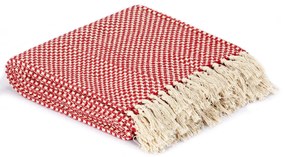 vidaXL Ριχτάρι Κόκκινο 220 x 250 εκ. Βαμβακερό