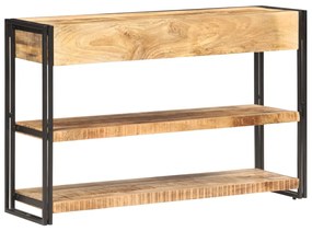 vidaXL Κονσόλα 120 x 30 x 75 εκ. από Μασίφ Ακατέργαστο Ξύλο Μάνγκο