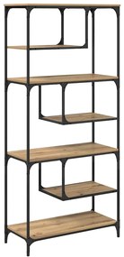 vidaXL Βιβλιοθήκη artisan δρυς 81 x 36 x 176 εκ Επεξεργασμένο ξύλο