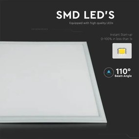 V-TAC Led Πάνελ 40W 230V 110° 4950lm IP20 600x600mm Φυσικό Λευκό 216024