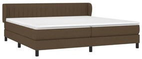 ΚΡΕΒΑΤΙ BOXSPRING ΜΕ ΣΤΡΩΜΑ ΣΚΟΥΡΟ ΚΑΦΕ 200X200 ΕΚ. ΥΦΑΣΜΑΤΙΝΟ 3126432