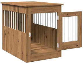 vidaXL Έπιπλα κλουβιού σκύλου Artisan Oak Κατασκευασμένο ξύλο