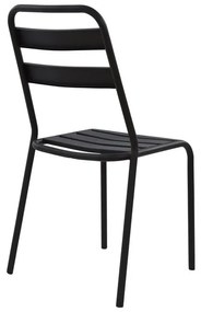 ΚΑΡΕΚΛΑ ΜΕΤΑΛΛΙΚΗ ΜΑΥΡΗ JASON HM5177.01 43x50x86cm - 0614687 - HM5177.01