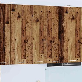 vidaXL Κρεμαστό ντουλάπι Παλιό ξύλο 30 x 31 x 100 εκ.