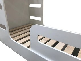 Κουκέτα  Steps Double  White  80×200cm με 2 Στρώματα