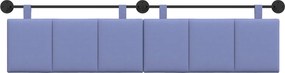 vidaXL Κεφαλάρι κρεβατιού κρεμαστό Μπλε τζην Ύφασμα