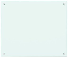 vidaXL Πλάτη Κουζίνας Λευκή 70 x 60 εκ. από Ψημένο Γυαλί