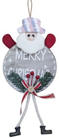 Στολίδι ξύλινο merry christmas 30x14cm Xmasfest 1133406 93-3386