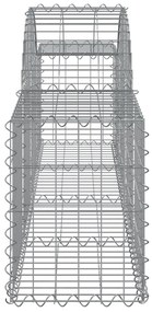 vidaXL Συρματοκιβώτια Τοξωτά 30 τεμ. 200x30x40/60 εκ. Γαλβαν. Ατσάλι