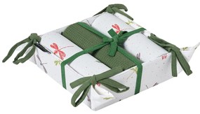 Ποτηρόπανα + Καλάθι Ψωμιού (Σετ 4τμχ) Kentia Loft Pane 2502