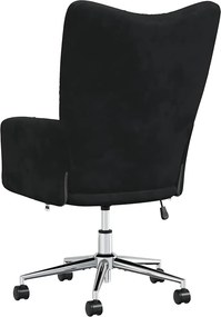 vidaXL Πολυθρόνα Relax Μαύρη Βελούδινη