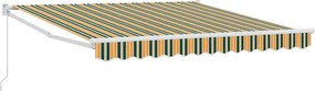 vidaXL Αναδιπλούμενη τέντα Πράσινο 350 x 250 εκ