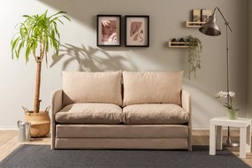 Διθέσιος Καναπές Κρεβάτι Μπεζ MOZIL BASIS 148x70x66