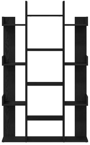 vidaXL Βιβλιοθήκη Μαύρης Δρυς 86x25,5x140 εκ από Επεξεργασμένο Ξύλο